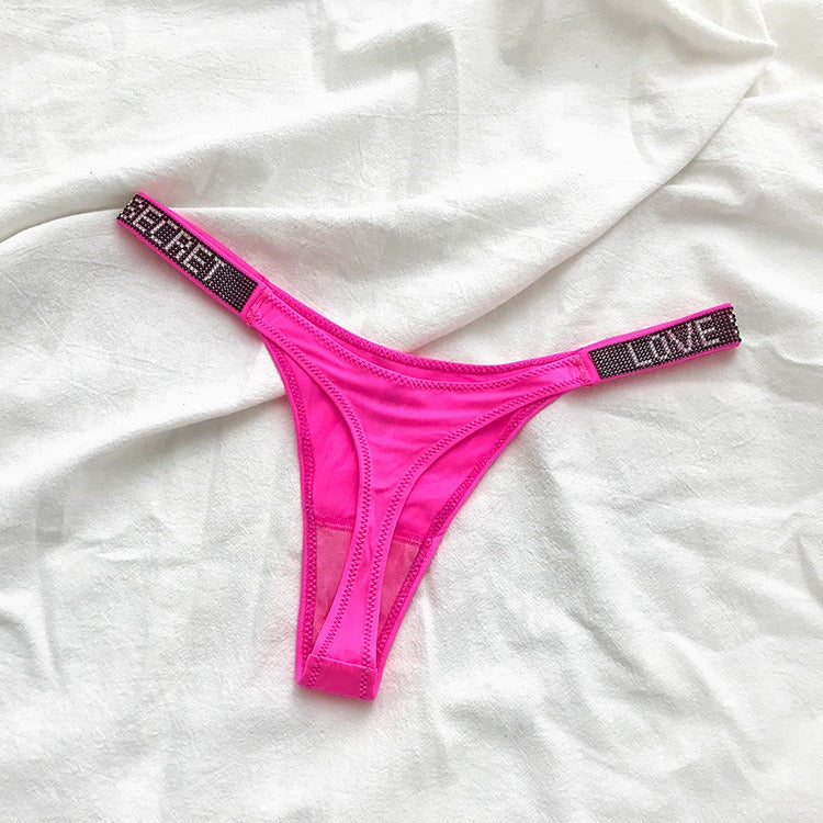 Invisible Low-Rise Thong Panties | Sexy Seamless Lingerie for Women – Red Desired