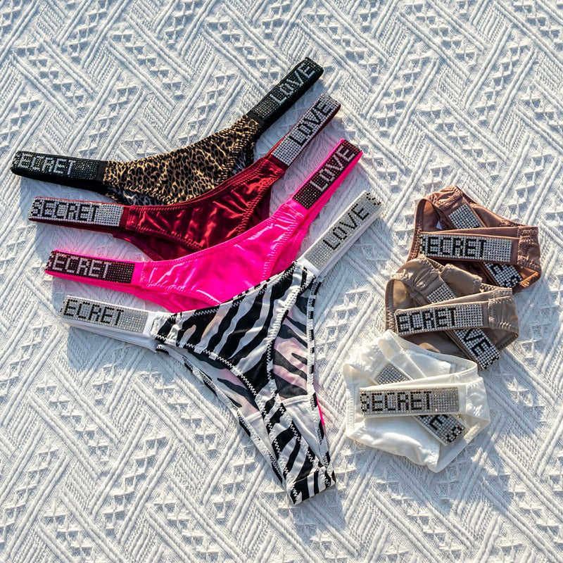 Invisible Low-Rise Thong Panties – assorted colors, front view