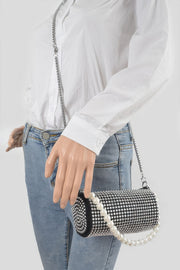 Pearl-Handle Tube Bag - interior view - Red Desired
