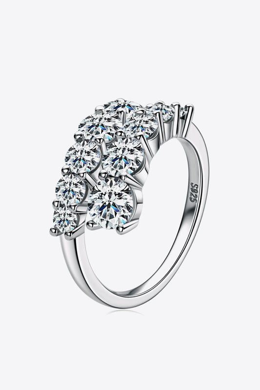 Red Desired Adored Moissanite Ring Close-Up