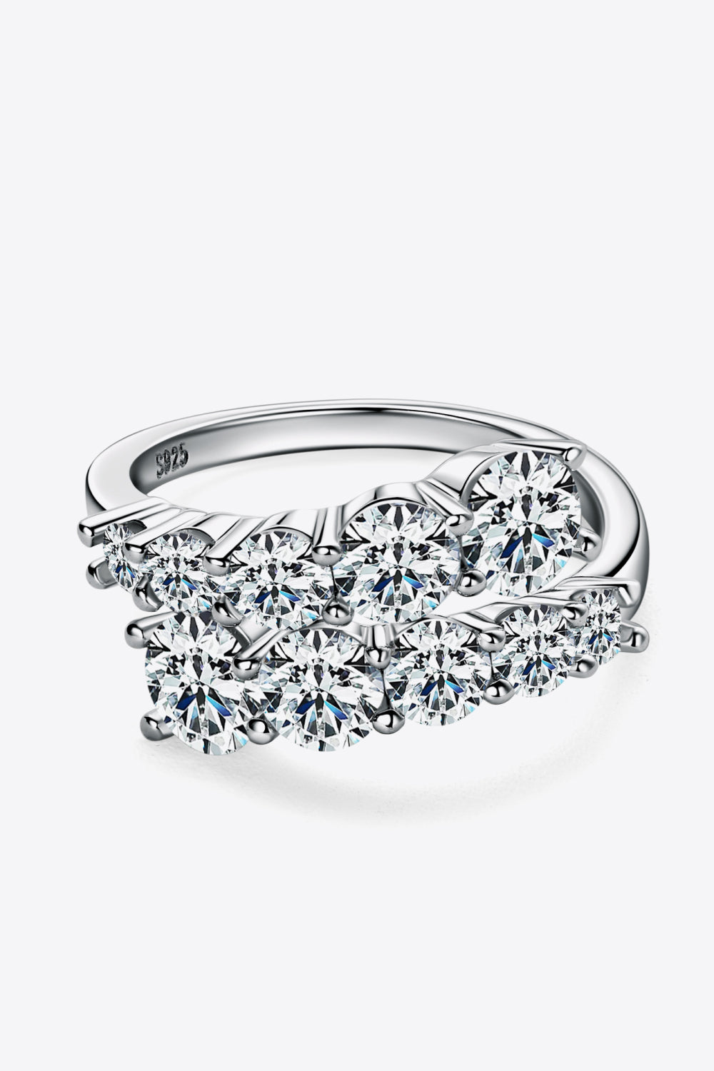 Red Desired Adored Moissanite Ring Close-Up
