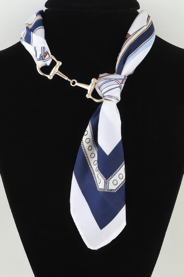 Scarf Wrap Toggle Statement Necklace - close-up view - Red Desired