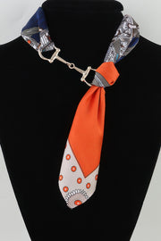 Scarf Wrap Toggle Statement Necklace - styled view - Red Desired